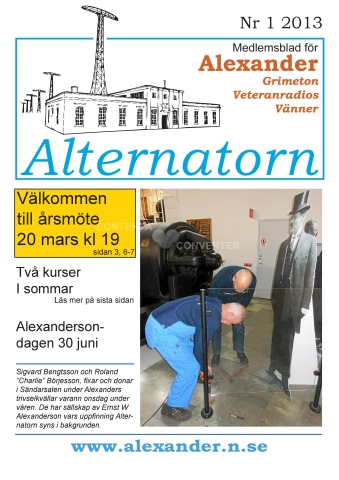 Alternatorn nr 1, 2013